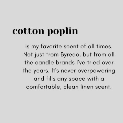 thumbnail image of Byredo Cotton Poplin Scented Candle