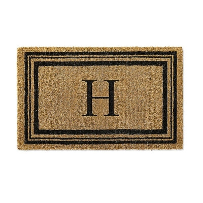 Image of product Monogrammed Coir Border Door Mat by Grandin Road