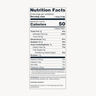 Image of product Himalayan Pink Salt Organic Popcorn by Lesser Evil