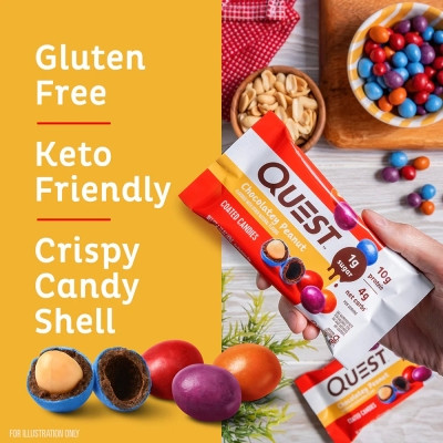 Image of product Chocolatey Coated Peanut Candies by Quest Nutrition