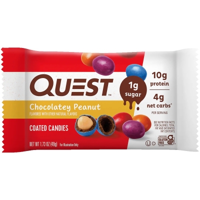 Image of product Chocolatey Coated Peanut Candies by Quest Nutrition