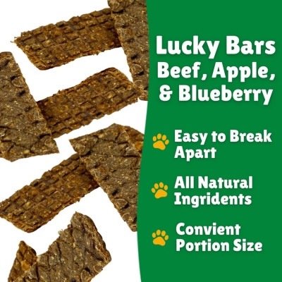 Image of product Lucky Bars: Beef, Apple and Blueberry by Lucky Premium Treats