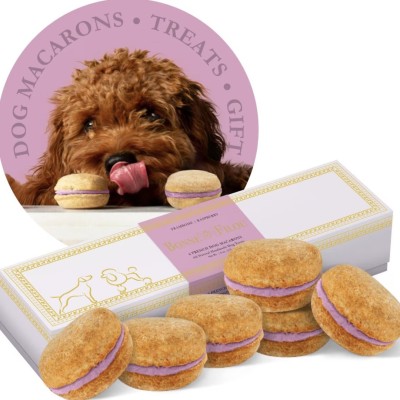 Image of product Handmade Human-Grade Macaron Dog Treats by Bonne et Filou