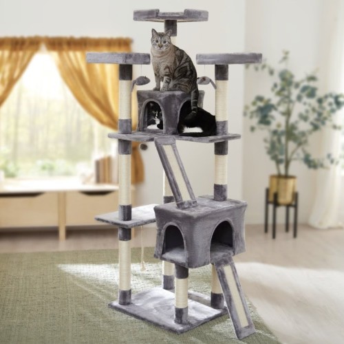 Image of product 72-in Faux Fur Cat Tree & Condo by Frisco
