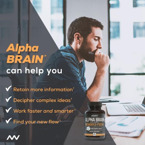 Image of product Alpha Brain Nootropic Brain Supplement by ONNIT