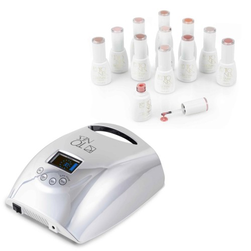 Image of product UV/LED Nail Lamp + Nude Gel Polish Collection by Tones