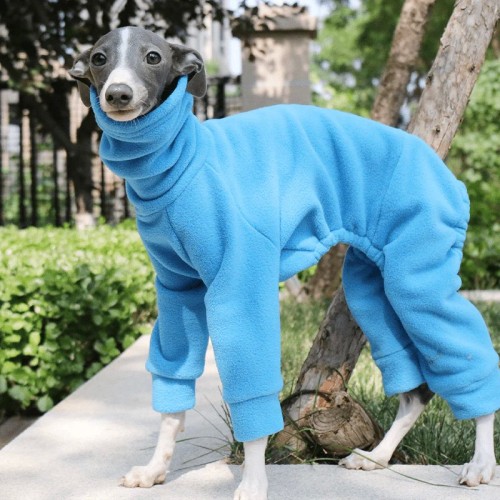Image of product Dog Onesies Pajamas Fleece Clothes for Italian Greyhound Whippet Clothing by Pikapika