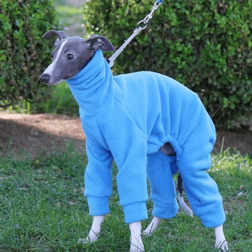 Image of product Dog Onesies Pajamas Fleece Clothes for Italian Greyhound Whippet Clothing by Pikapika