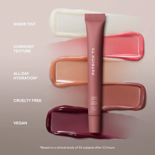 Image of product Major Moisture Smoothing and Hydrating Tinted Lip Balm with Vitamin E by Patrick Ta