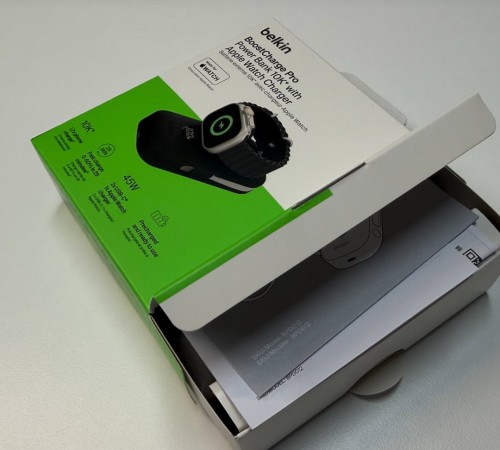 Image of product BoostCharge Pro Power Bank 10K with Apple Watch Charger by Belkin