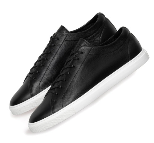 Image of product Relaxed Sneaker Black Leather Mens by Uniform Standard