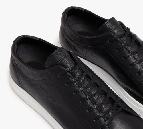 Image of product Relaxed Sneaker Black Leather Mens by Uniform Standard
