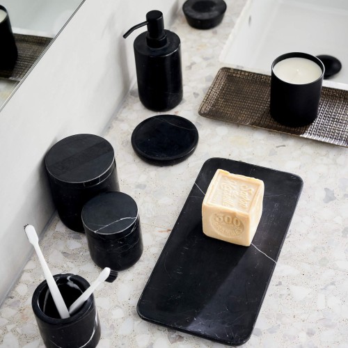 Image of product Nexus Marble Bath Accessories by CB2