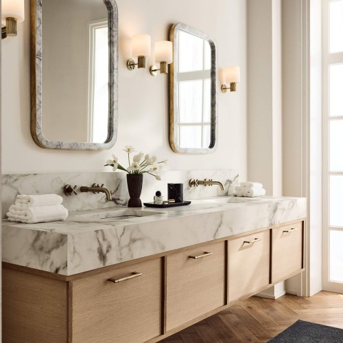 Image of product Nexus Marble Bath Accessories by CB2