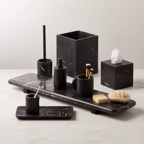 Image of product Nexus Marble Bath Accessories by CB2