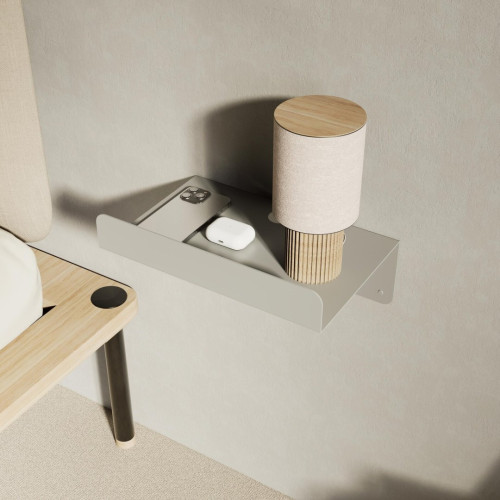 Image of product Metal Floating Bedside Shelf by Debafurniture