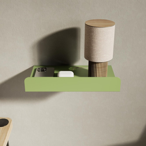 Image of product Metal Floating Bedside Shelf by Debafurniture