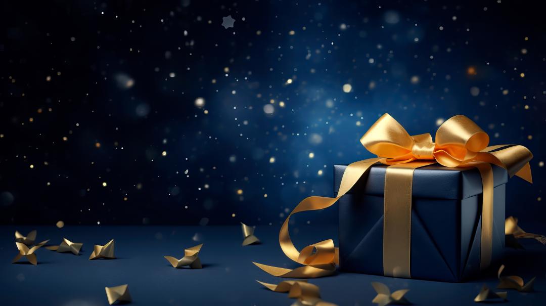 A neatly wrapped box of gift